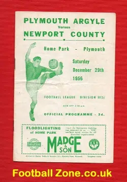 Plymouth Argyle v Newport County 1956