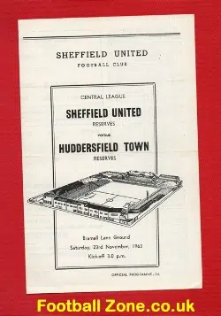 Sheffield United v Huddersfield Town 1963 – Reserves