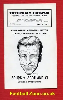 John White Testimonial Tottenham Benefit Memorial Match 1964