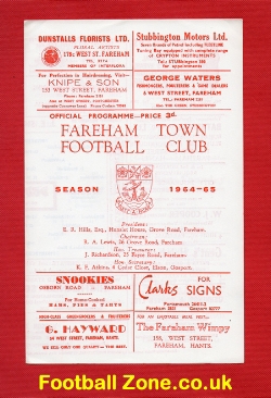 Fareham Town v Thornycroft Athletic 1965 – Semi Final