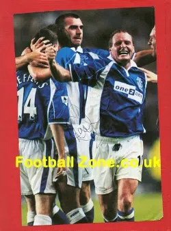 Everton David Unsworth Autograph Picture 1990s