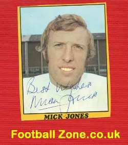 Leeds United Mick Jones Autograph Picture