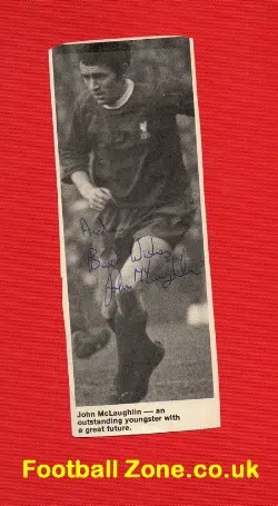 Liverpool John McLaughlin Autograph Signerd Picture