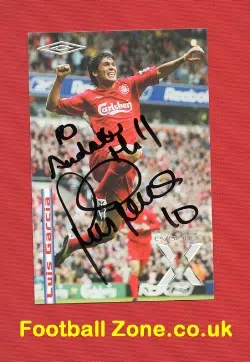 Liverpool Luis Garcia Signed Postcard