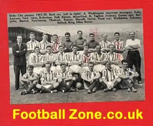 Stoke City Team Picture Autographs 1957/58