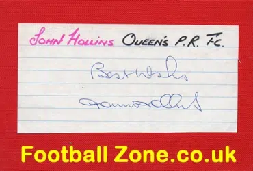 QPR Queens Park Rangers John Hollins Autograph