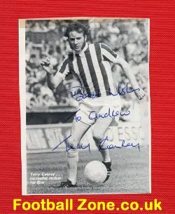 Stoke City Terry Conroy Autograph Picture