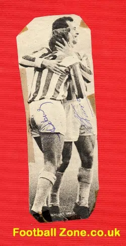 Stoke City Burrows + Dobin Autograph Picture