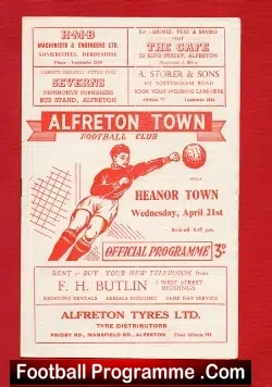 Alfreton Town v Heanor Town 1960