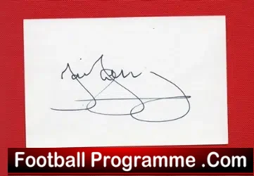 Aston Villa Andy Townsend Autograph Picture postcard