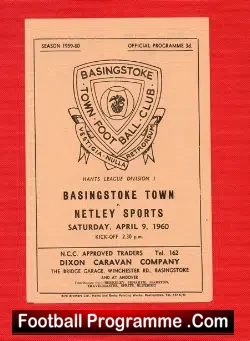 Basingstoke Town v Netley Sport 1960 – Hants League