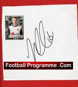 Chelsea Damien Duff Autograph Picture - football memorabilia