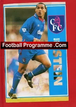 Chelsea Mark Stein Autograph Picture - football memorabilia