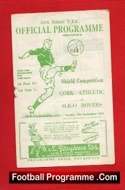 Cork Athletic v Sligo Rovers 1954 – Ireland