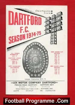 Dartford v AP Leamington 1974