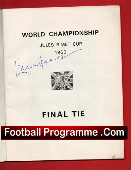 England v Germany 1966 – World Cup Final Signed By Edward Heath