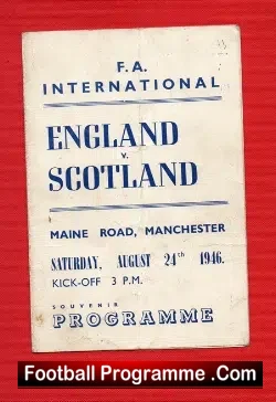England v Scotland 1946 – at Maine Road – Pirate – Matthews