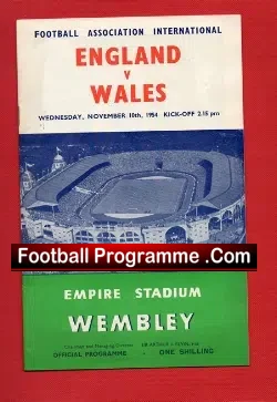 England v Wales 1954 – Was Matthews 40th Cap