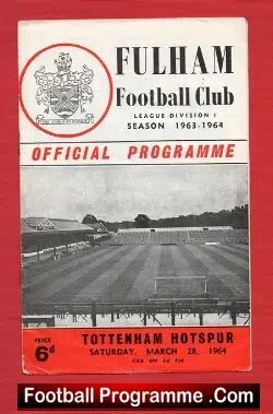 Fulham v Tottenham 1964