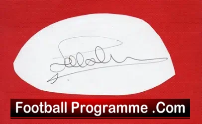 Glasgow Rangers Mark Hatley Autograph - football programme