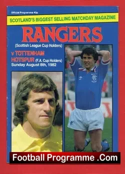 Glasgow Rangers v Tottenham 1982 – Scotland