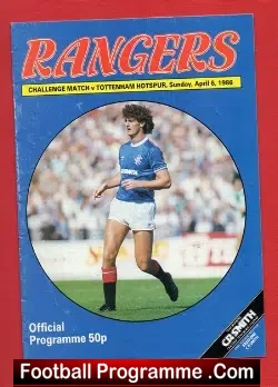 Glasgow Rangers v Tottenham 1986