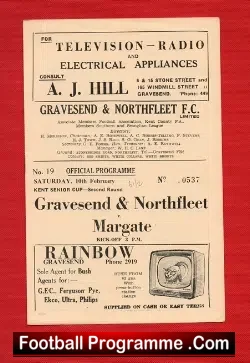 Gravesend Northfleet v Margate 1962