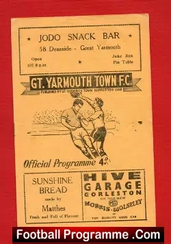 Great Yarmouth v Lowestoft 1966