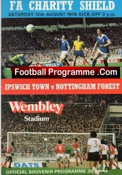 Ipswich Town v Nottingham Forest 1978 – FA Charity Shield