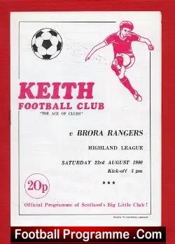 Keith v Brora Rangers 1980 – Scotland