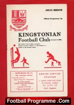 Kingstonian v Bishops Stortford 1972 – Senior Cup