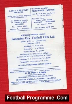 Lancaster City v Darwen 1974