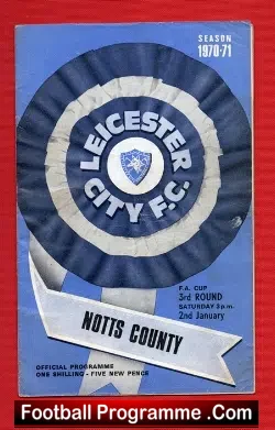 Leicester City v Notts County 1971 – Multi Signed Autographed