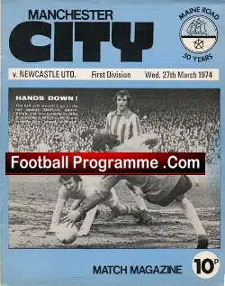 Manchester City v Newcastle United 1974