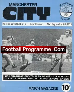 Manchester City v Norwich City 1973