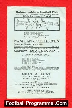 Nanpean v Porthleven 1960 at Helston Athletic