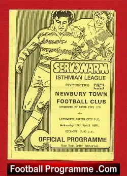 Newbury Town v Letchworth Garden City 1984