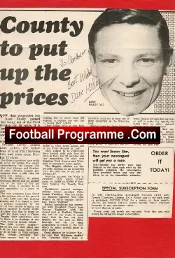 Newcastle United Dave Hilley Autograph Picture