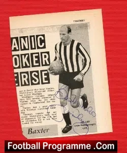 Newcastle United Jim Iley Autograph Picture
