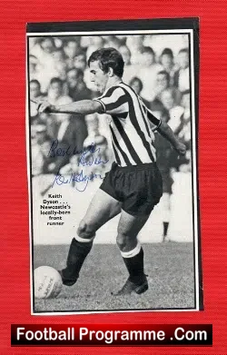 Newcastle United Keith Dyson Autograph Picture
