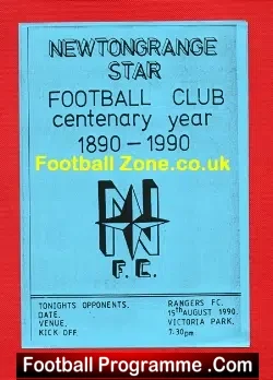 Newtongrange Star v Glasgow Rangers 1990 – Dalkeith Scotland