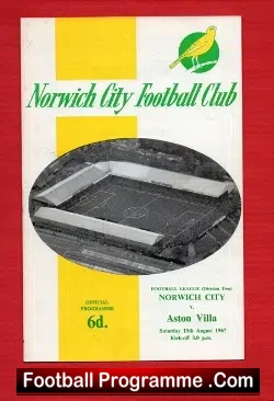 Norwich City v Aston Villa 1967