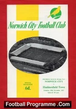 Norwich City v Huddersfield Town 1967