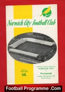 Norwich City v Portsmouth 1967
