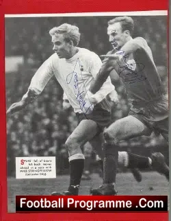 Stoke City George Eastham + Fulham Johnny Haynes Signed - football programme
