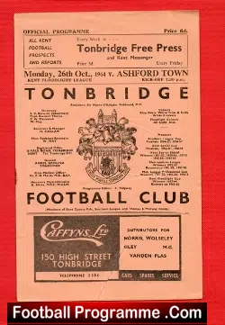 Tonbridge v Ashford Town 1964