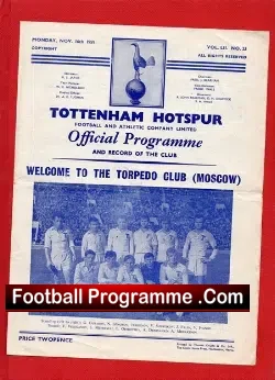 Tottenham Hotspur v Torpedo Moscow 1959