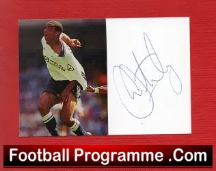 Tottenham Spurs Chris Armstrong Autograph
