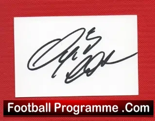 Tottenham Spurs Ojvind Leonhardsen Autograph