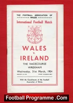 Wales v England 1954